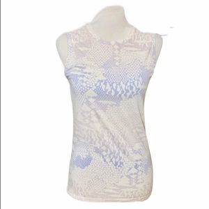 ⭐️ LUCY Snakeskin Print Athletic Tank Top